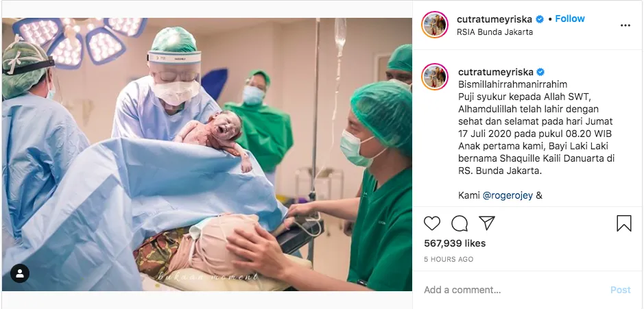 Sempat Ada Masalah dengan Kandungan, Akhirnya Cut Meyriska Melahirkan Bayi Laki-Laki. Selamat ya! 4