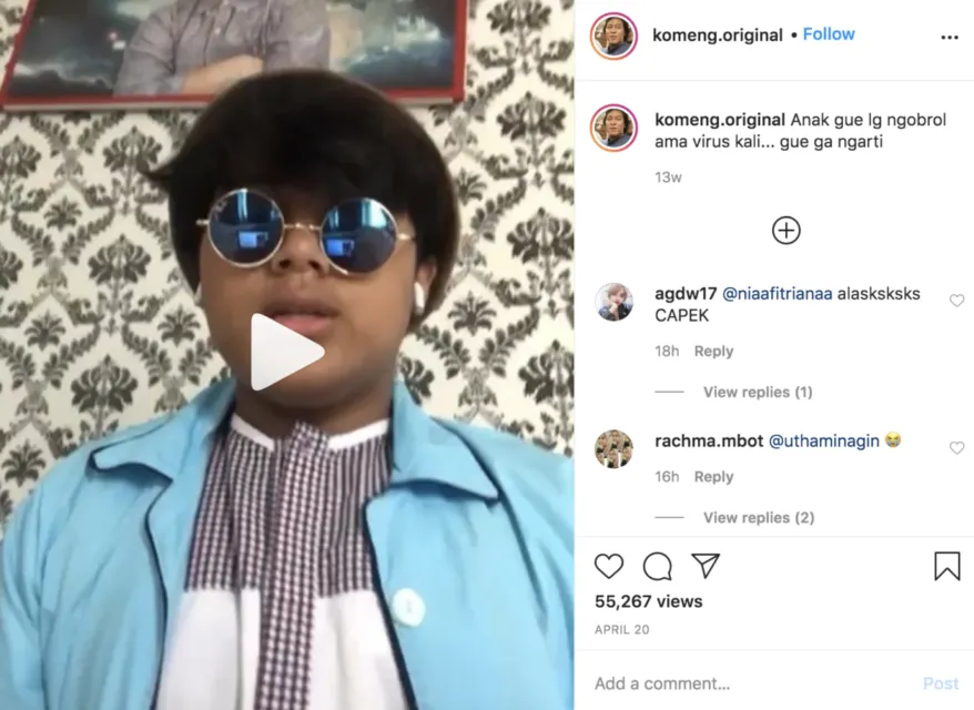 Membaca Caption Unggahan Foto di Instagram Milik Komeng Adalah Kebahagiaan Tersendiri. Kocak Bener! 13