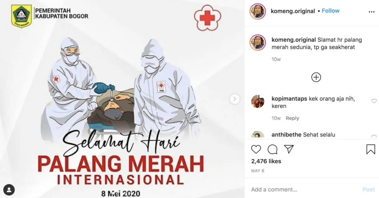 Membaca Caption Unggahan Foto di Instagram Milik Komeng Adalah Kebahagiaan Tersendiri. Kocak Bener! 20