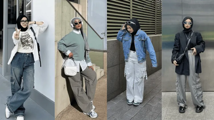 Tetap Stylish, 8 Mix and Match Cargo Pants Hijab Ini Cocok untuk Berbagai Momen