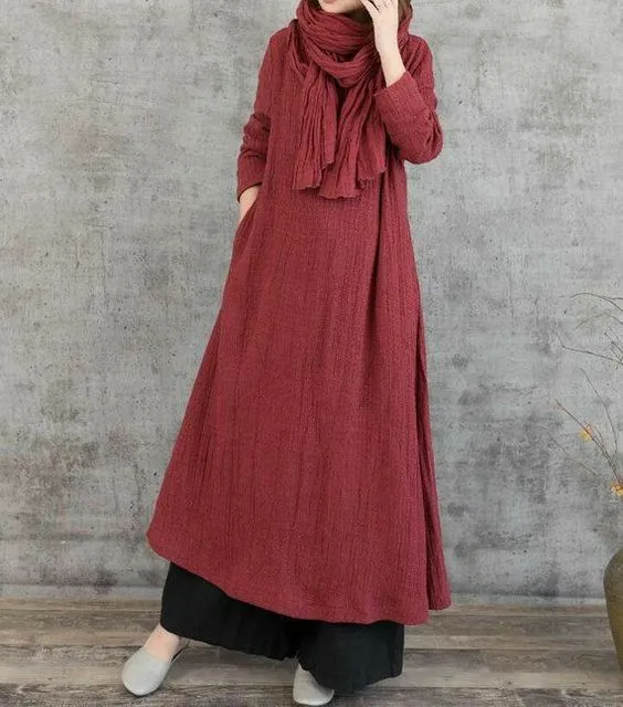 Sama Ademnya dengan Katun, Ini 9 Model Dress Linen Panjang yang Lagi Hits Banget! 18