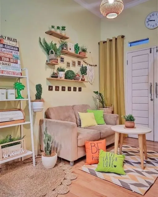 9 Trik Memilih Sofa Ruang Tamu untuk Rumah Sempit. Sofa Pastel Bentuk Memanjang Adalah Kunci 20