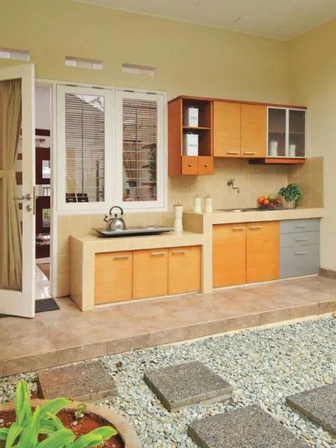 9 Desain Dapur Minimalis Terbuka di Belakang Rumah 15