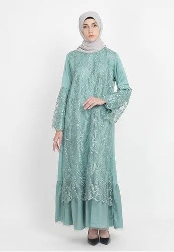 Kumpulan Model Kebaya Warna Hijau Buat Hijabers; Unik, Santun dan Nggak Terlalu Terang! 16