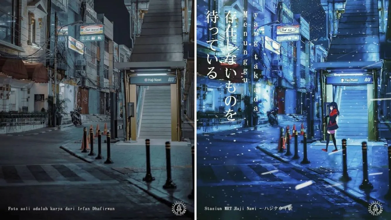 8 Potret Sudut Kota Jakarta Jika Dibikin versi Anime. Wah Jadi Mirip Jepang Beneran! 14