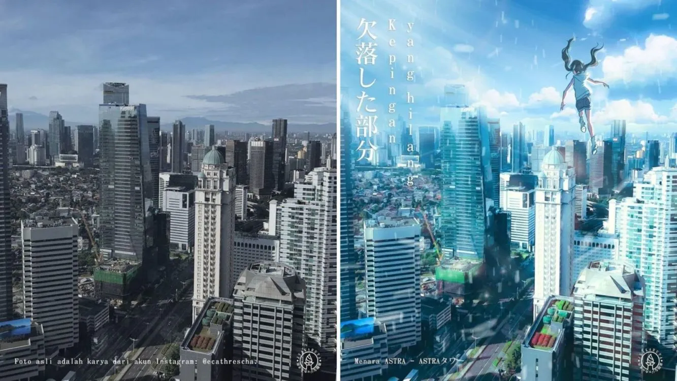 8 Potret Sudut Kota Jakarta Jika Dibikin versi Anime. Wah Jadi Mirip Jepang Beneran! 15