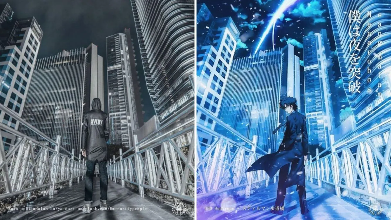 8 Potret Sudut Kota Jakarta Jika Dibikin versi Anime. Wah Jadi Mirip Jepang Beneran! 16