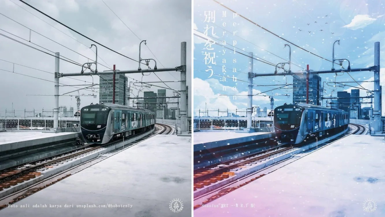 8 Potret Sudut Kota Jakarta Jika Dibikin versi Anime. Wah Jadi Mirip Jepang Beneran! 11