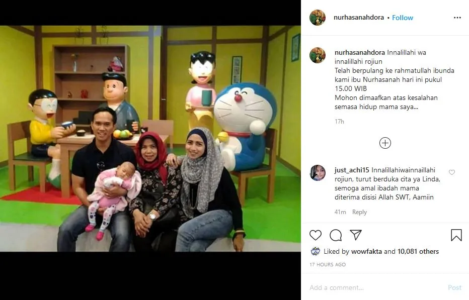 Nurhasanah Pengisi Suara Doraemon Berpulang, Warganet: Terima Kasih Telah Menemani Masa Kecil Kami 2