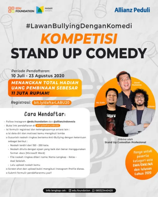 Allianz Indonesia Ajak Remaja Ikut Kompetisi Lawan Bullying dengan Stand-Up Comedy 4