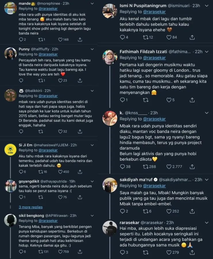 Dikenal sebagai Saudara Isyana Sarasvati Dibandingkan Musisi, Rara Sekar Banjir Dukungan Fans Setia 4