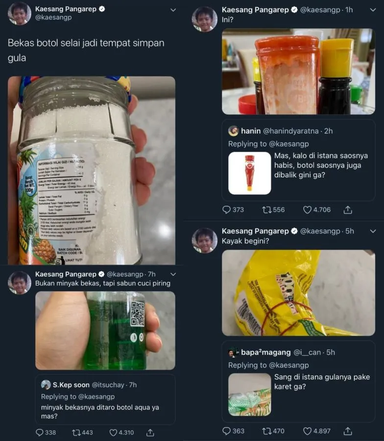 Warganet Kepo, Kaesang Pangarep Tunjukkan Isi Dapur Istana Negara. Nggak Ada Beda sama Kita! 4