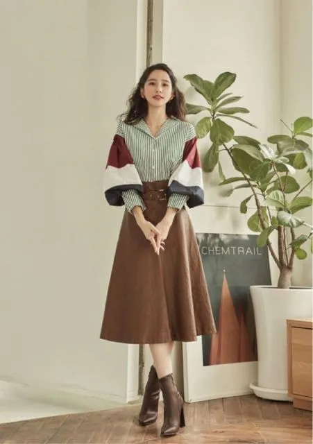 Cara Berbusana Buatmu yang Bertubuh Kurus dan Tinggi Ala Cewek Korea. Fix, Memesona! 15
