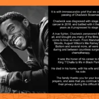 Kabar Duka dari Hollywood, Chadwick Boseman Pemeran Black Panther Meninggal Dunia