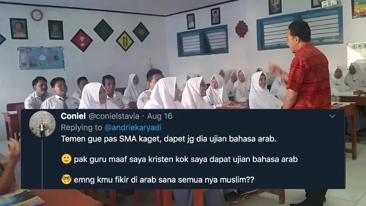 9 Kejadian Konyol Warganet Saat Pelajaran Agama di Masa Sekolah. Ternyata Mapel ini Seru juga! 14