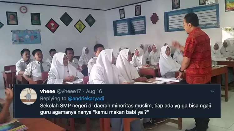9 Kejadian Konyol Warganet Saat Pelajaran Agama di Masa Sekolah. Ternyata Mapel ini Seru juga! 15