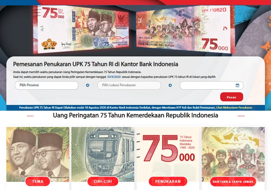 Beredar Uang Edisi Spesial 75 Ribu Rupiah, Ternyata Bisa Dipesan Masyarakat Umum Secara Online 3