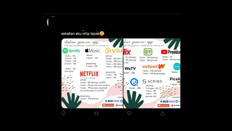 Jualan Akun Netflix Ilegal di Twit Viral Udah Kayak Penjual Pemutih dan Peninggi Badan deh. Ngeselin! 5