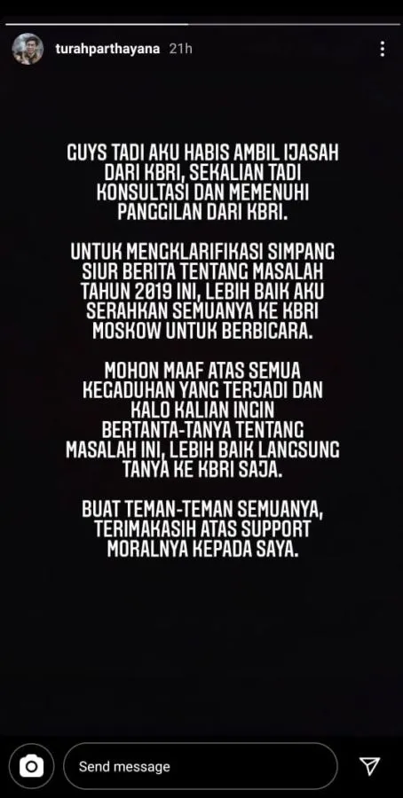 Terkait Kasus Pelecehan yang Dituduhkan pada Dirinya, Youtuber Turah Parthayana Akhirnya Buka Suara 2