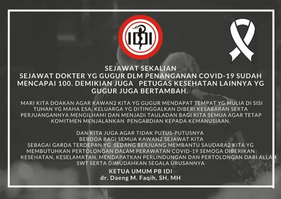 IDI Catat 100 Dokter Telah Gugur Selama Pandemi. Tak Seharusnya Kita Terlena dan Menutup Mata 4
