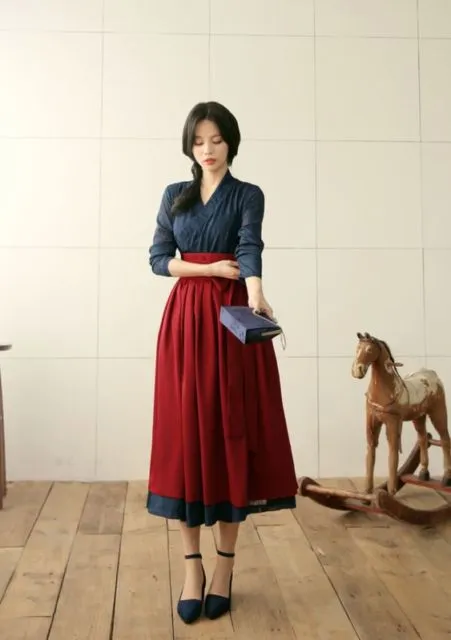 Cara Berbusana Buatmu yang Bertubuh Kurus dan Tinggi Ala Cewek Korea. Fix, Memesona! 14