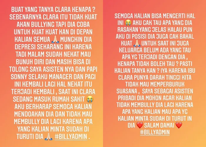 Coba Akhiri Hidup, Penyanyi Dangdut Clara Gopa Sempat Kritis. Sebelumnya Minta Maaf ke Atta-Aurel 6