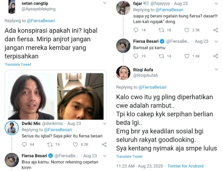 Iqbaal Dipuji Ganteng Berkat Rambut Gondrong, Fiersa Besari Protes karena Dibilang Tengkulak Gurame 4