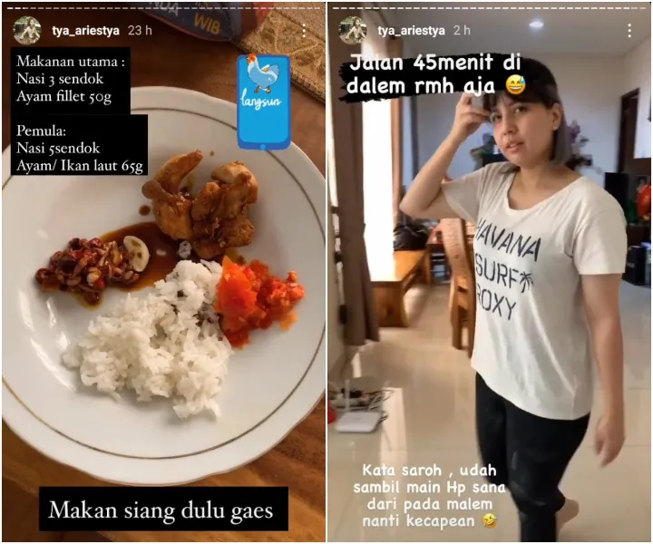 Langsing Berkat Diet Sehat dan Jalan Kaki, Tya Ariestya Berpesan Jangan Lupa Cintai Diri Sendiri 3