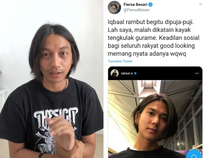 Iqbaal Dipuji Ganteng Berkat Rambut Gondrong, Fiersa Besari Protes karena Dibilang Tengkulak Gurame 3