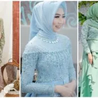 Cerahnya Nggak Norak, Ini Kumpulan Kebaya Biru dan Hijau yang Manis dan Feminin!