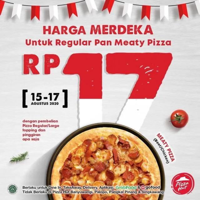 15 Promo Makanan 17 Agustus yang Enak dan Murah. Bisa Beli Pizza Seharga 17 Rupiah! 18