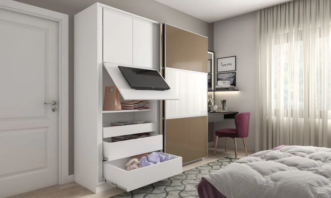 7 Model Lemari Pakaian Minimalis yang Pas untuk Mengisi Kamar Sempit. Lumayan Sisa Celah Dikit 25