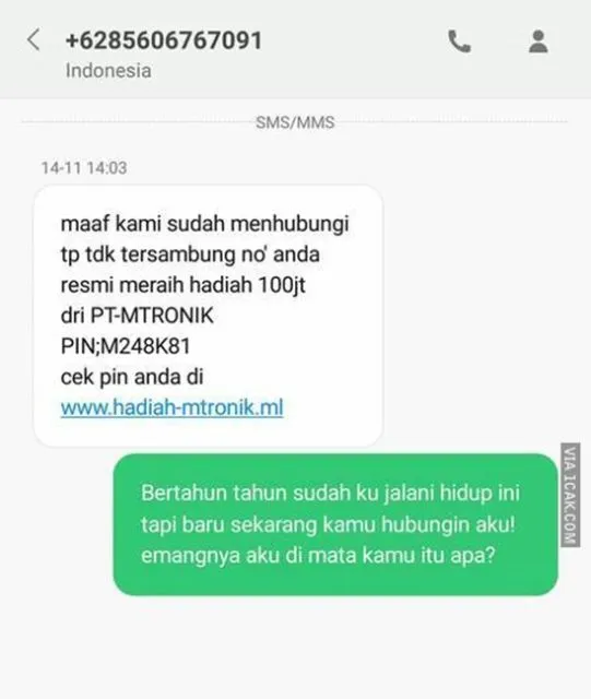 Cara Ngerjain Balik Penipu yang Suka Iming-imingi Hadiah Lewat SMS. Sesekali Kasih Pelajaran! 7