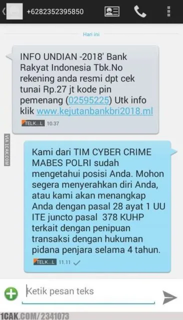 Cara Ngerjain Balik Penipu yang Suka Iming-imingi Hadiah Lewat SMS. Sesekali Kasih Pelajaran! 6