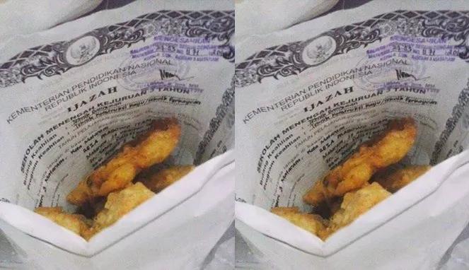 Dari Hasil Ujian Sampai Ijazah, inilah 11 Kertas Nggak Terduga yang Jadi Bungkus Gorengan 15