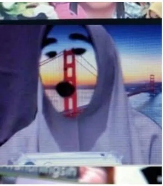 Mainan Background Zoom Saat Ospek, 11 Potret Maba ini Bikin Ngakak. Bercanda Terooos~ :D 17
