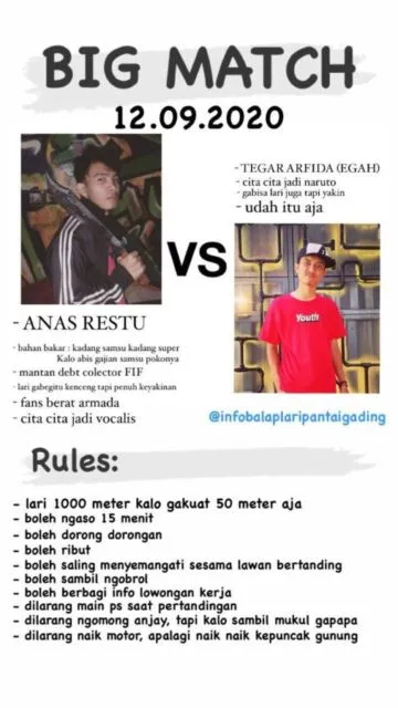 10 Foto Kocak Spesifikasi para Pembalap Lari Liar yang Lagi Viral. Anak Zaman Sekarang Ada-Ada Aja~ 20