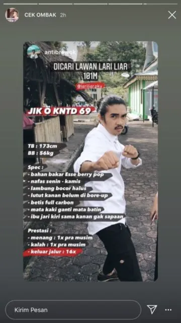 10 Foto Kocak Spesifikasi para Pembalap Lari Liar yang Lagi Viral. Anak Zaman Sekarang Ada-Ada Aja~ 19