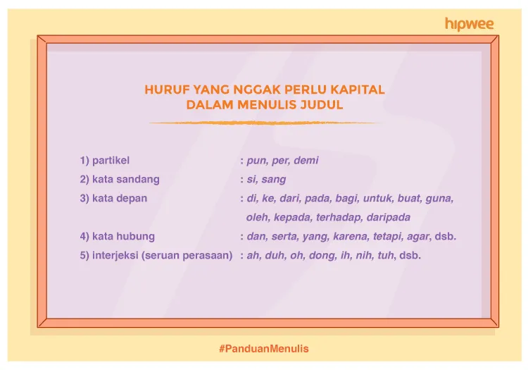 Panduan Menulis - Cara Penulisan Judul Sesuai dengan PUEBI 2