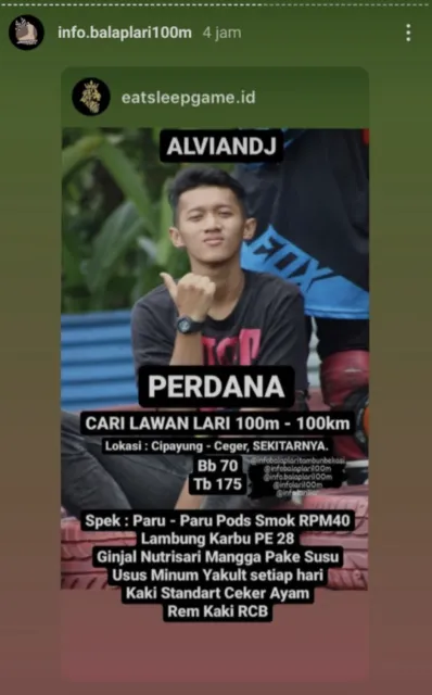 10 Foto Kocak Spesifikasi para Pembalap Lari Liar yang Lagi Viral. Anak Zaman Sekarang Ada-Ada Aja~ 12