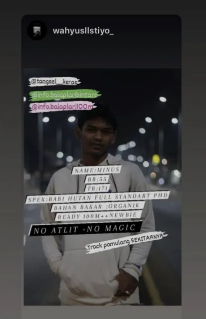 10 Foto Kocak Spesifikasi para Pembalap Lari Liar yang Lagi Viral. Anak Zaman Sekarang Ada-Ada Aja~ 15