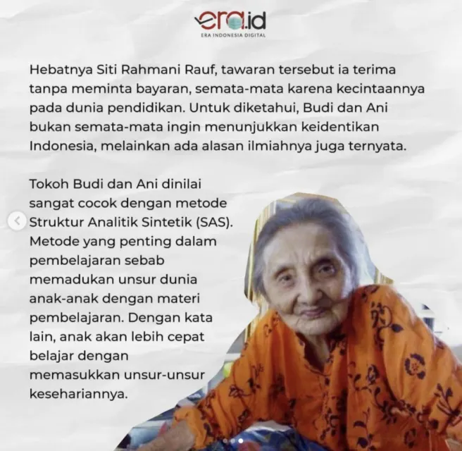 Sempat Menjadi Misteri, Ternyata ini Alasan Nama Budi dan Ani Sering Muncul di Buku SD 6