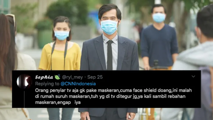 Viral Kabar Anjuran Pemerintah agar Kita Tetap Pakai Masker meski di Rumah, Begini Respons Warganet 13