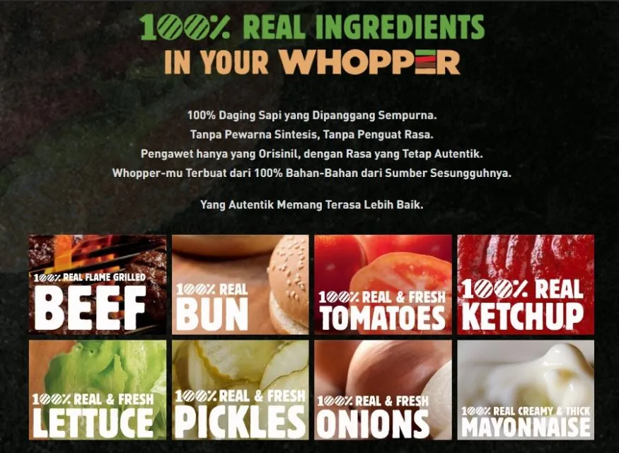 Burger King Luncurkan Varian Whopper dengan Bahan Autentik Tanpa Pewarna Sintetis dan Penyedap Rasa 4