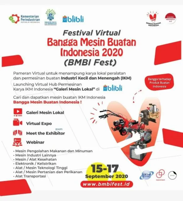 Gandeng Blibli, Kementerian Perindustrian Gelar Festival Virtual Bangga Mesin Buatan Indonesia 3