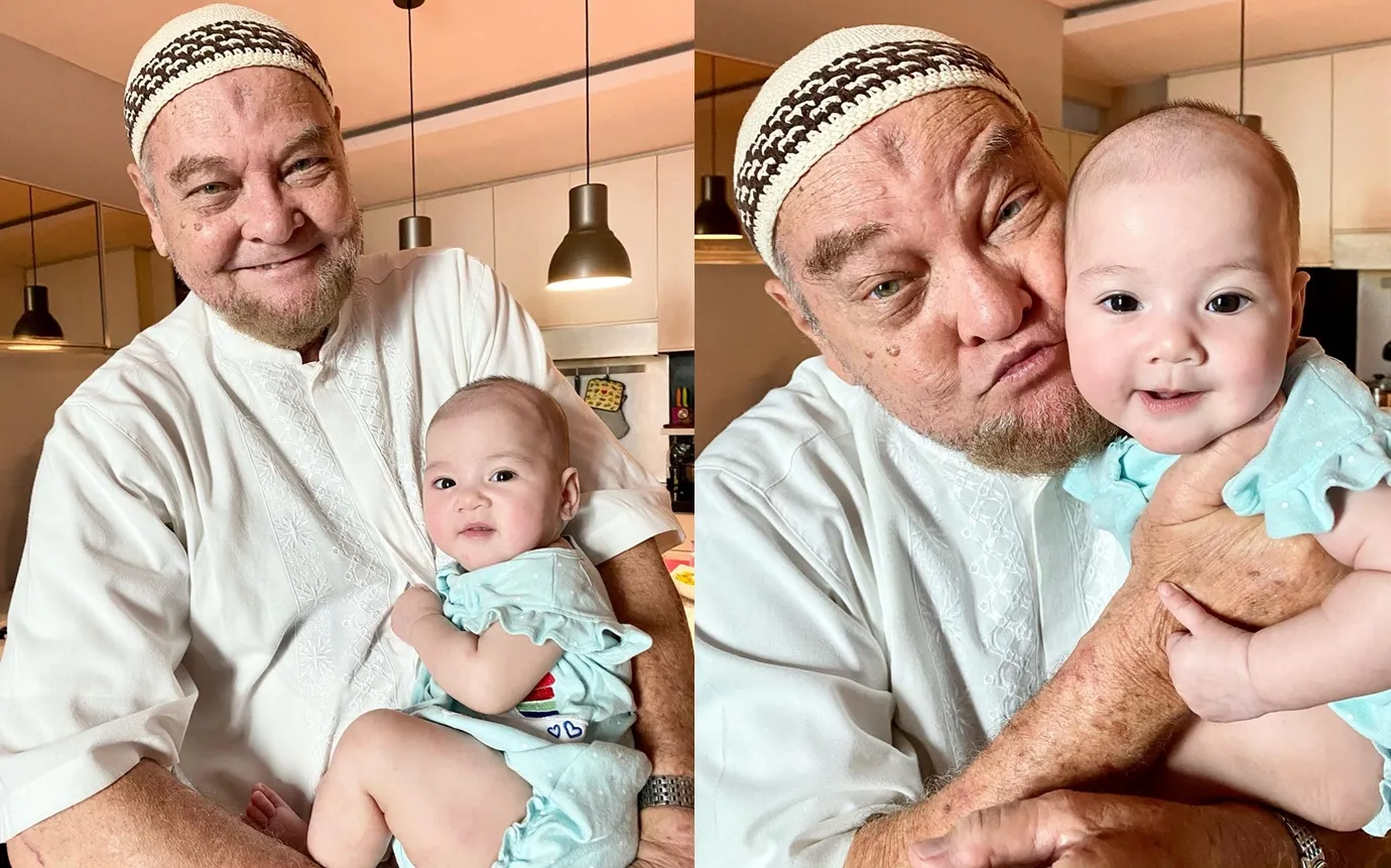 Foto Bareng, Wajah Putri Bungsu Mona Ratuliu Ternyata Plek Ketiplek sama Kakek Bulenya 3