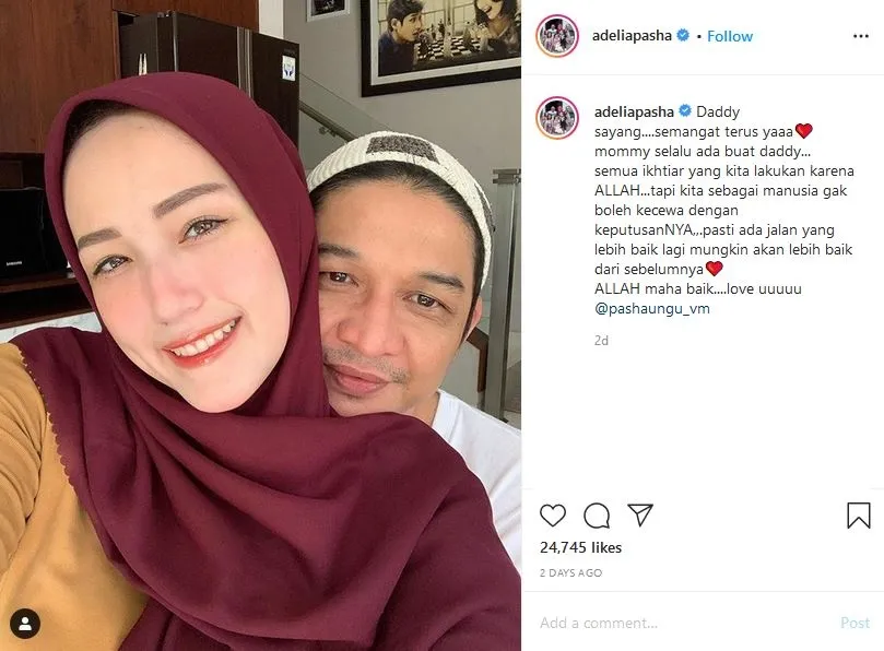 Disindir Warganet Tak Ikut Tinggal di Palu Temani sang Suami Dinas, Begini Penjelasan Adelia Pasha 3