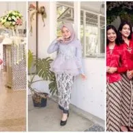 Potret Cantiknya Kebaya Warna Cerah Berpadu dengan Jarik Batik. Simpel nan Santun!