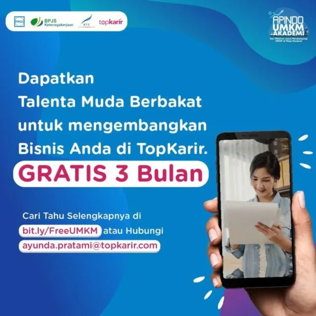 TopKarir Gratiskan Pemasangan Iklan Lowongan Kerja Bagi UMKM Selama Tiga Bulan 4
