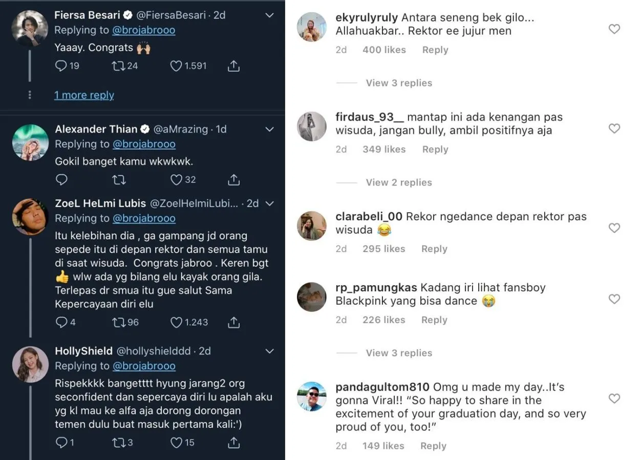 Nge-dance 'How You Like That' Saat Wisuda, Selebgram Dhanar Jabro Sampai Bikin Rektor Terpukau! 2